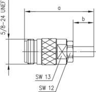 TEGA N-Kabelbuchse Cr 50Ohm TA 100024098 