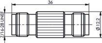 TG TNC-Kupplung 50 OHM (F-F) J01014A2618 