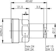 TEGA 7-16 Kabelbuchse Ag/Ta    100024460 