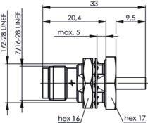 TG TNC-Einbaubuchse Cr/Cr      100023771 