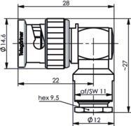 TEGA BNC-Kabelwinkelstecker  J01000A0075 