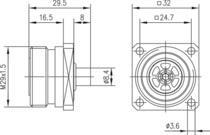 TEGA 7-16 Einbaubuchse         100024449 