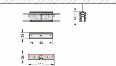 TRILUX Rail Längsver D/C ST9000- 8913200 