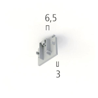 LTS 3PH Endkappen EU35 sw         632829 