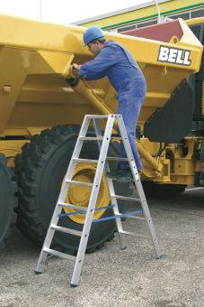 Krause Stufen-Doppelleiter Alu 2x5 