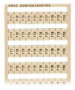 WAGO 209-787 WSB-Beschriftungskarte, als 