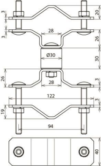 Dehn 105161           BSC D40 D45.65 V2A 