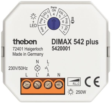 Theben Unterputz Dimmer   DIMAX 542 plus 