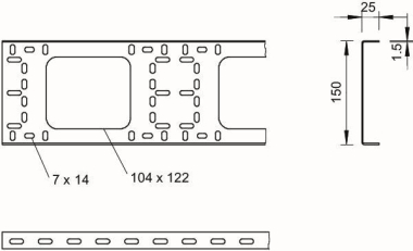 OBO BKK 150 FT BKK-Grundprofil 
