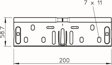 OBO RV 607 FS Längsverbinder-Set 
