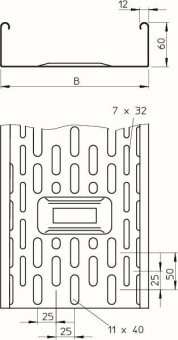 OBO DKS 610 FT Kabelrinne DKS gelocht 