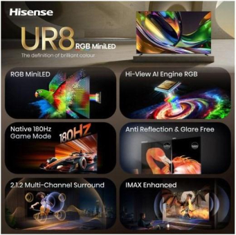 Hisense 100UR8DS sw Mini LED-TV RGB 