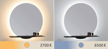 PAULM Spiegel Miro IP44 11W sw     71091 