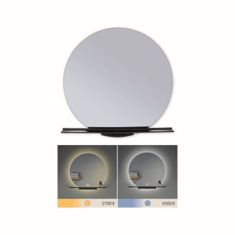 PAULM Spiegel Miro IP44 11W sw     71091 