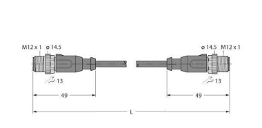 Turck Leitung für     RSSD-RSSD-4416-15M 