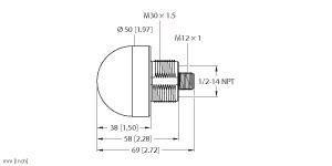 Turck LED-Anzeige,Kennleuchte K50L2RGB7Q 