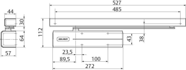 effeff Gleitschiene G-E  DCG-10-21NDEV1- 