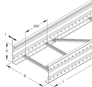 Niedax Weitspannkabell.    WSL 200.300/3 