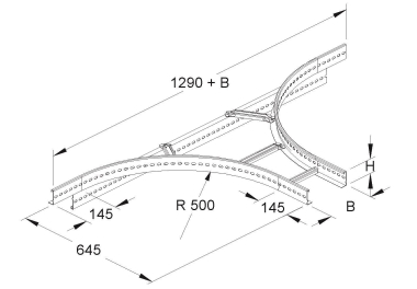 Niedax Anbau T-Stk 60x400mm  KLTA 60.403 