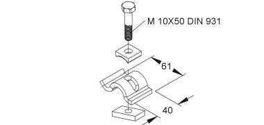 NIED Spannklaue               SPKGM 25 F 