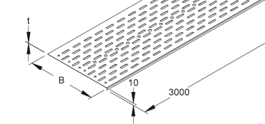 Niedax Einlegeblech 200x3000mm   WBL 200 