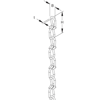 NIED Knotenkette d=2,8mm verzinkt  KCH30 
