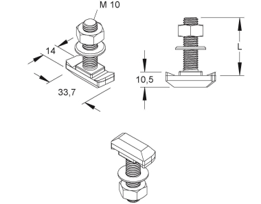 NIED Hakenkopfschrauben      HK 510/30 F 