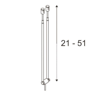 SLV TELESKOP Seilleuchte ws       139081 