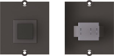 Bachmann Rahmen 1xTaster schwarz 917.060 