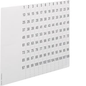 Hager Beschriftungsbögen universZ  ZZ90C 