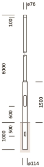 Mast 6m 5NY231760AM00      5NY231760AM00 