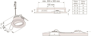 Hera Einbauleuchte SR 45-LED 20202570102 