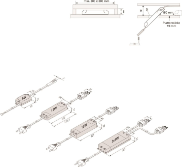 Hera LED Trafo 350mA 16W     61500300945 