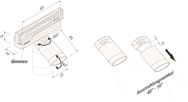 Hera LED Track Spot 7,7W nw  20202817002 
