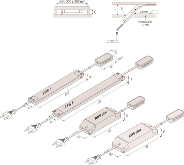 Hera LED Trafo 24V 30W dim   20604001222 
