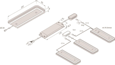 Hera LED Unterbauleuchte     20203313302 