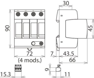 Dehn 908346 DG MU   DG MU 3PY 480 4W+G R 