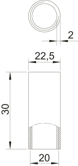 OBO SVM20W SW Stapa Gewindemuffe 