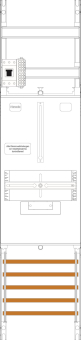 f-tronic Zählerfeld 1-feldrig    Z1B-HSP 