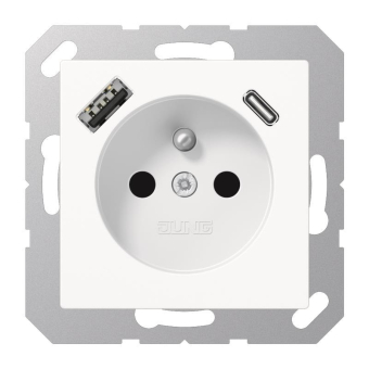 Jung Steckdose Frz/Belg m. A1520F-15CAWW 