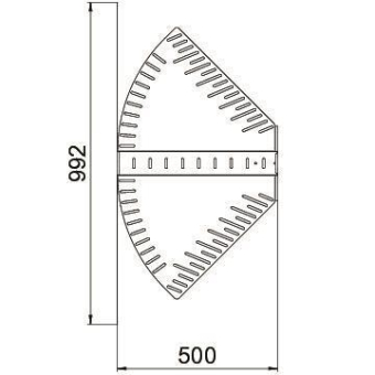 OBO RB W 650 FT Bogen winkelverstellbar 