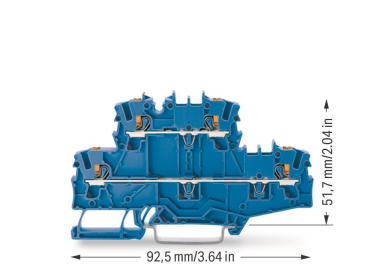 WAGO 2202-2704 Doppelstockklemme,mit 