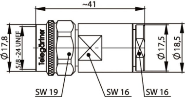 TEGA N-Kabelstecker 50Ohm    J01020A0149 