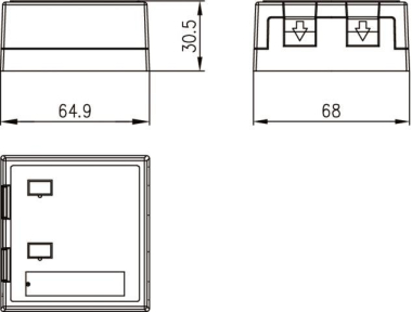 TG Modul-Aufnahme 2-fach Ap  H02000A0072 