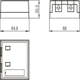 TG Modul-Aufnahme 2-fach Ap  H02000A0072 