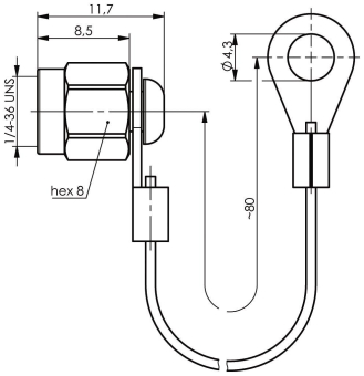 TEGA SMA-Abdeckkappe m.Schnur  100021279 