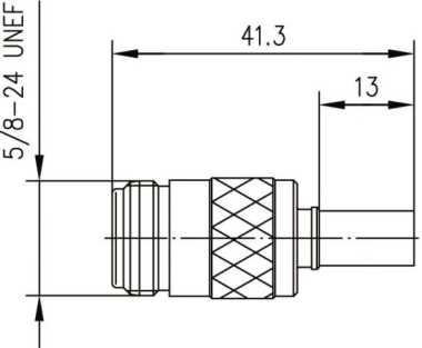 TEGA N-Kabelbuchse Cr/Cr     J01021B0117 
