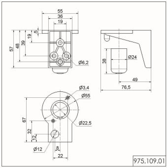 Werma Winkel m.Schutzkappe      97510901 