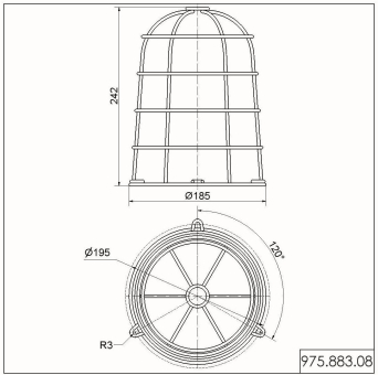 Werma Drahtschutzkorb silber    97588308 