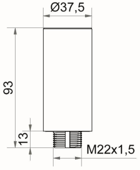 Werma Rohrverlängerung silber   96069804 